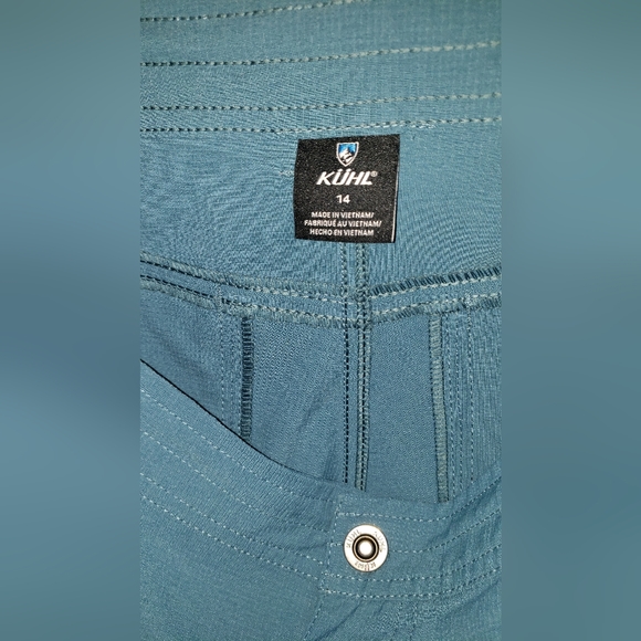 Kuhl women's shorts sz 14 teal - Picture 2 of 8